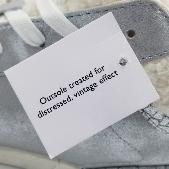 Nine West Stunnah3 High-Top Sneakers, Silver Multi, Faux Fur lined, Women's 11 - Picture 3 of 16